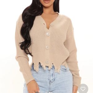 “Distressed with you” Fashion Nova Cardigan